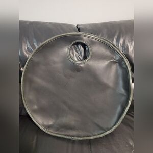 Ann Everett round leather bag